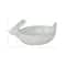 Hello Honey® 11" White Debossed Stoneware Rabbit Bowl with Reactive Glass, 2ct.